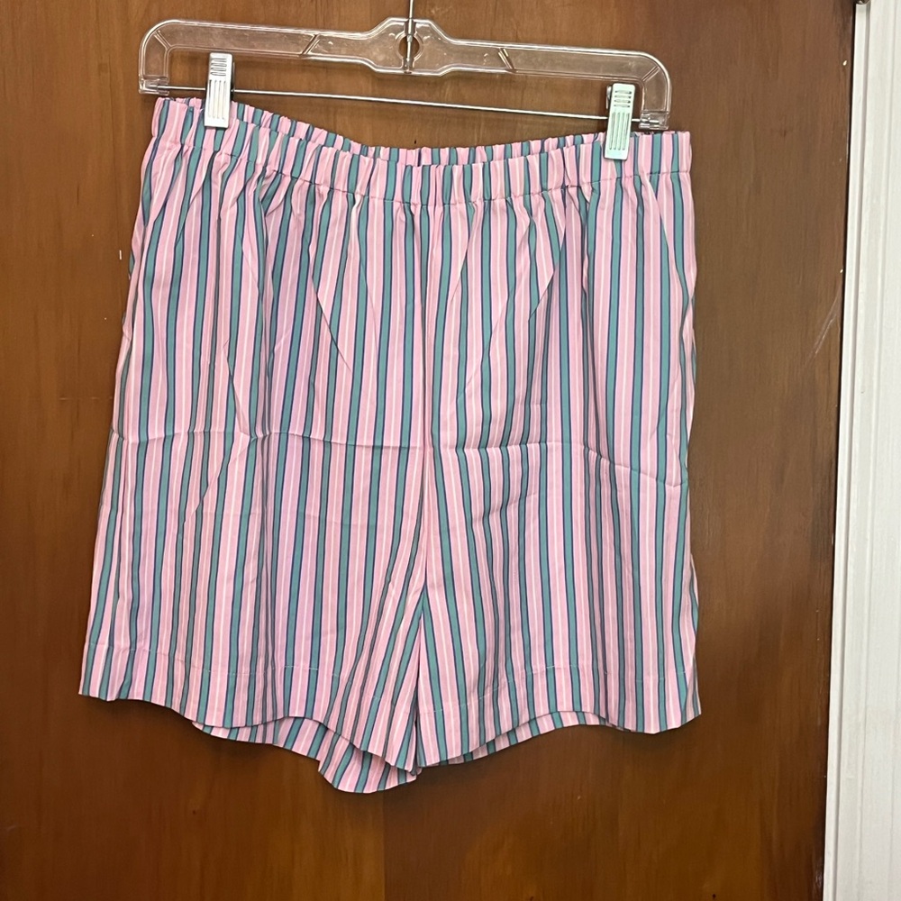 🆕  Striped Pink and Blue Women’s Shorts set. M.     R1 - Picture 6 of 8